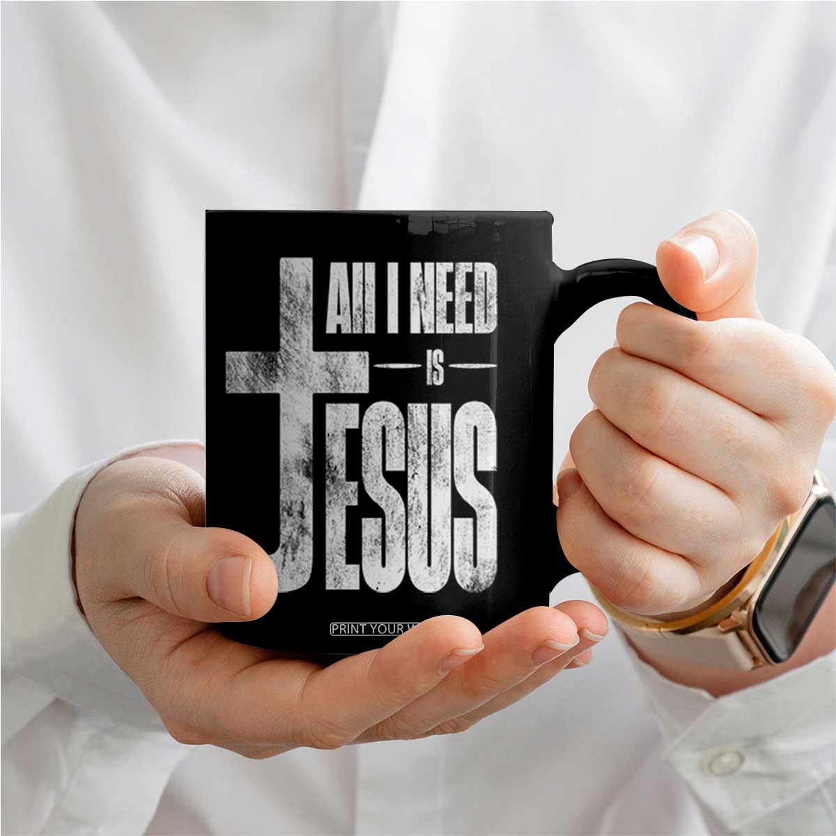 All I Need Is Jesus Coffee Mug Christian Believer Faith God Religious TS11 Print Your Wear