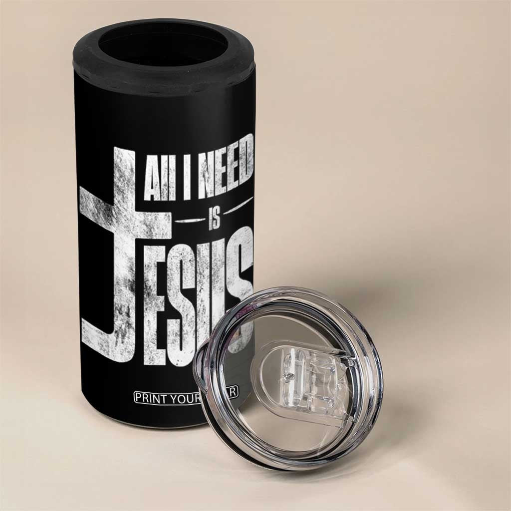 All I Need Is Jesus 4 in 1 Can Cooler Tumbler Christian Believer Faith God Religious TS11 Print Your Wear