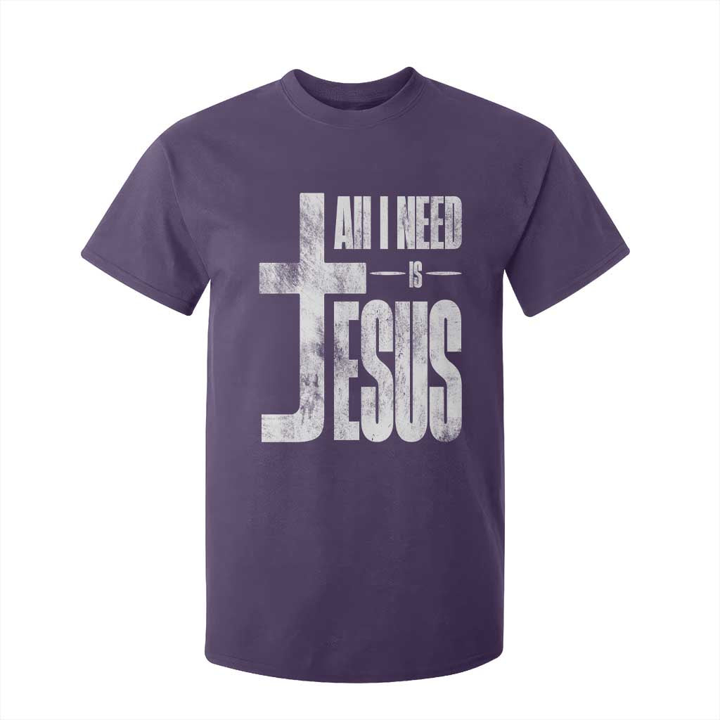 All I Need Is Jesus T Shirt For Kid Christian Believer Faith God Religious TS11 Purple Print Your Wear