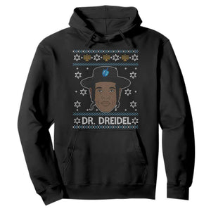 Funny Hanukkah Dreidel Hoodie Dr Dreidel Chanukah Rapper DJ TS11 Black Print Your Wear