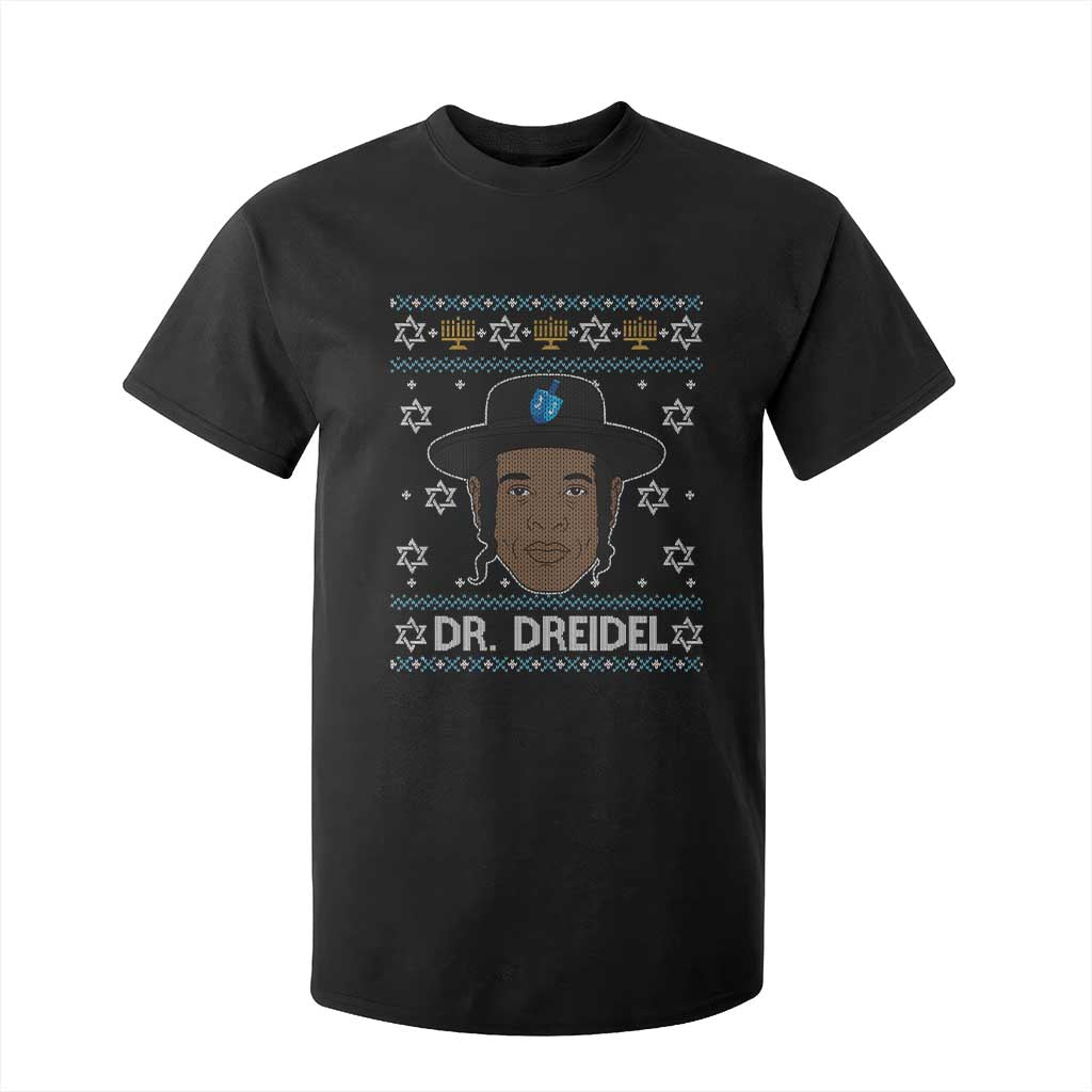 Funny Hanukkah Dreidel T Shirt For Kid Dr Dreidel Chanukah Rapper DJ TS11 Black Print Your Wear