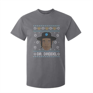 Funny Hanukkah Dreidel T Shirt For Kid Dr Dreidel Chanukah Rapper DJ TS11 Charcoal Print Your Wear