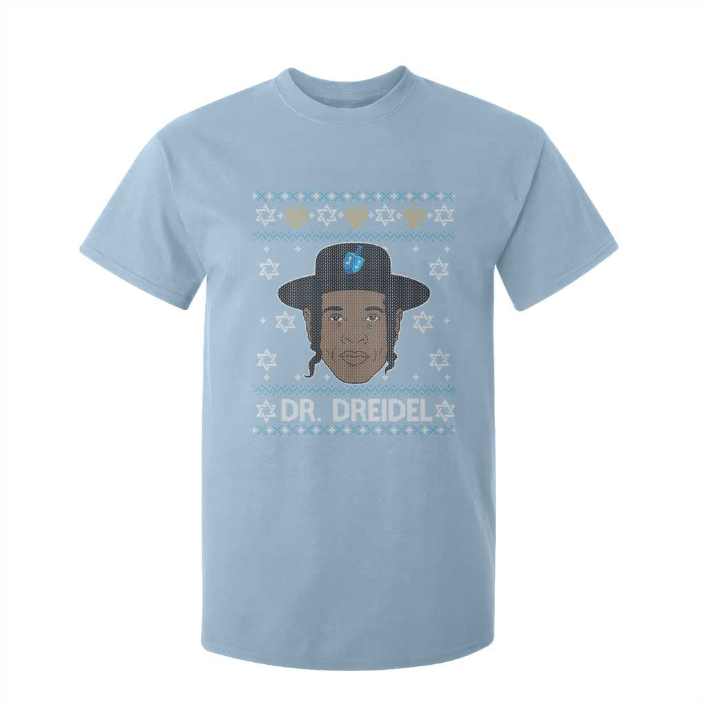 Funny Hanukkah Dreidel T Shirt For Kid Dr Dreidel Chanukah Rapper DJ TS11 Light Blue Print Your Wear