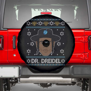 Funny Hanukkah Dreidel Spare Tire Cover Dr Dreidel Chanukah Rapper DJ TS11 Black Print Your Wear