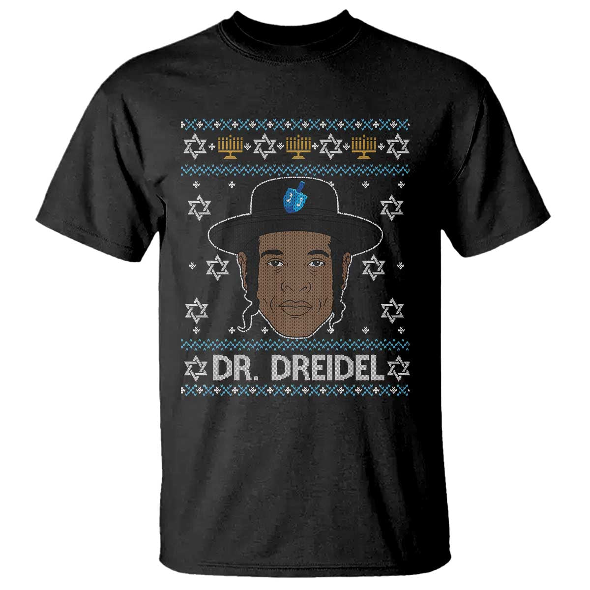 Funny Hanukkah Dreidel T Shirt Dr Dreidel Chanukah Rapper DJ TS11 Black Print Your Wear