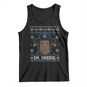Funny Hanukkah Dreidel Tank Top Dr Dreidel Chanukah Rapper DJ TS11 Black Print Your Wear