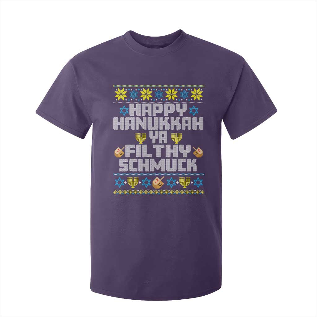 Happy Hanukkah Ya Fithy Schmuck T Shirt For Kid Funny Hanukkah Christmas Movie TS11 Purple Print Your Wear