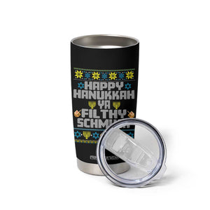Happy Hanukkah Ya Fithy Schmuck Tumbler Cup Funny Hanukkah Christmas Movie TS11 Print Your Wear