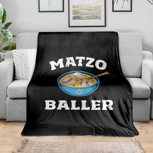 Funny Hanukkah Baseball Throw Blanket Matzo Baller Matzah Ball Jewish Chanukah Sports Lover TS11 Print Your Wear