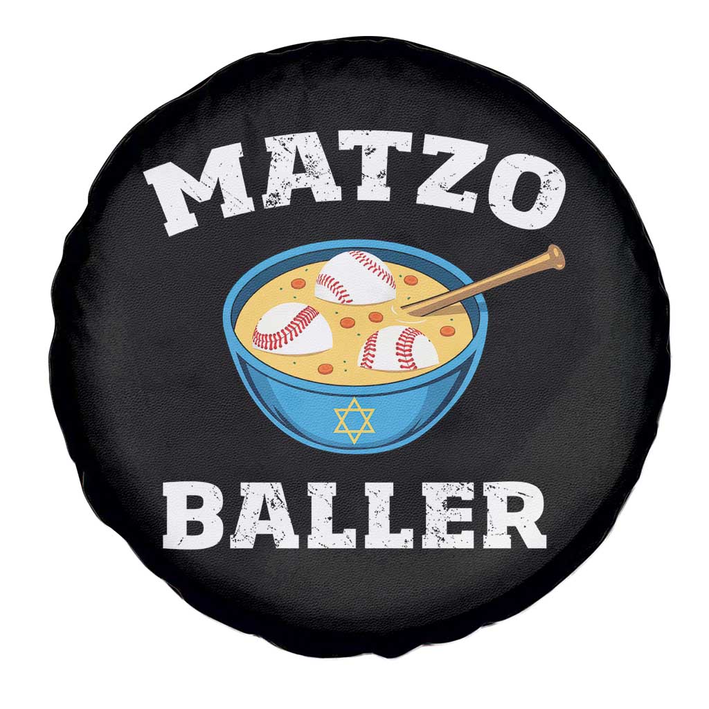 Funny Hanukkah Baseball Spare Tire Cover Matzo Baller Matzah Ball Jewish Chanukah Sports Lover TS11 Print Your Wear