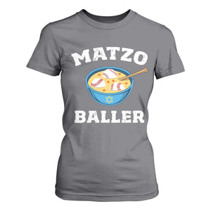 Funny Hanukkah Baseball T Shirt For Women Matzo Baller Matzah Ball Jewish Chanukah Sports Lover TS11 Charcoal Print Your Wear