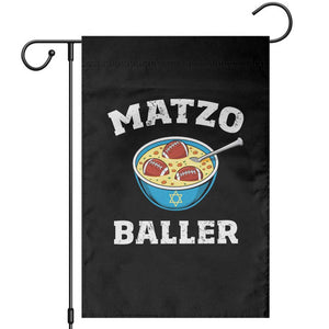 Funny Hanukkah Football Garden Flag Matzo Baller Matzah Ball Jewish Chanukah Sports Lover TS11 Black Print Your Wear
