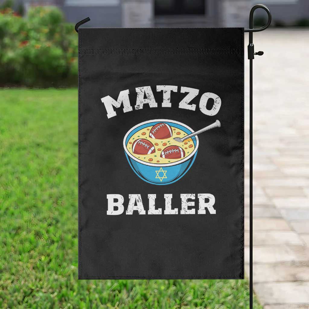 Funny Hanukkah Football Garden Flag Matzo Baller Matzah Ball Jewish Chanukah Sports Lover TS11 Print Your Wear