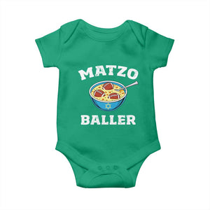 Funny Hanukkah Football Baby Onesie Matzo Baller Matzah Ball Jewish Chanukah Sports Lover TS11 Irish Green Print Your Wear