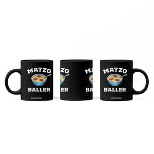 Funny Hanukkah Football Coffee Mug Matzo Baller Matzah Ball Jewish Chanukah Sports Lover TS11 Print Your Wear