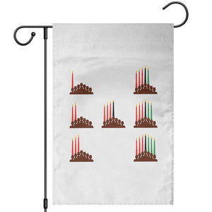 Kwanzaa Kinara Seven Candles African American Holiday Garden Flag TS11 White Print Your Wear