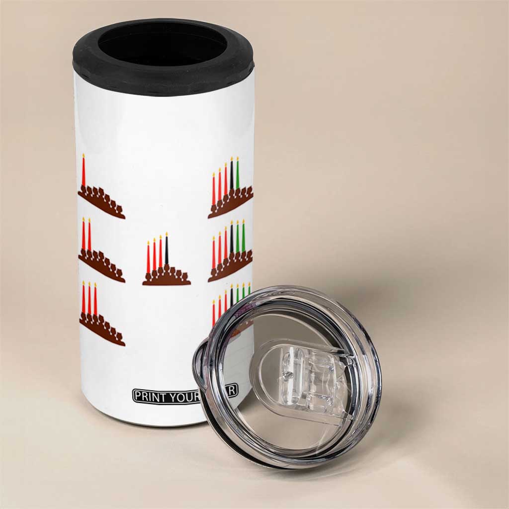 Kwanzaa Kinara Seven Candles African American Holiday 4 in 1 Can Cooler Tumbler TS11 Print Your Wear