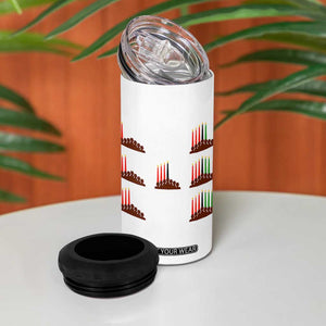 Kwanzaa Kinara Seven Candles African American Holiday 4 in 1 Can Cooler Tumbler TS11 Print Your Wear