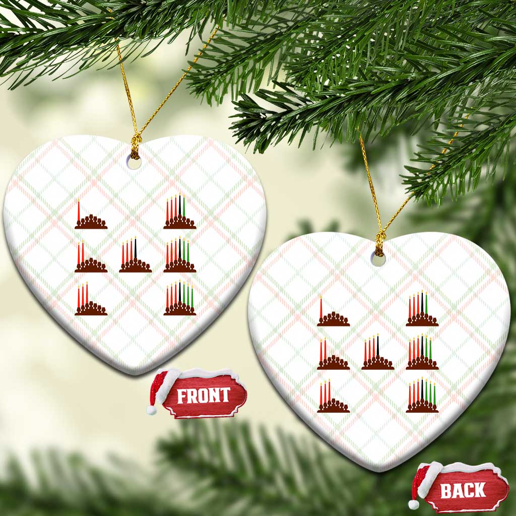 Kwanzaa Kinara Seven Candles African American Holiday Ceramic Ornament TS11 Print Your Wear