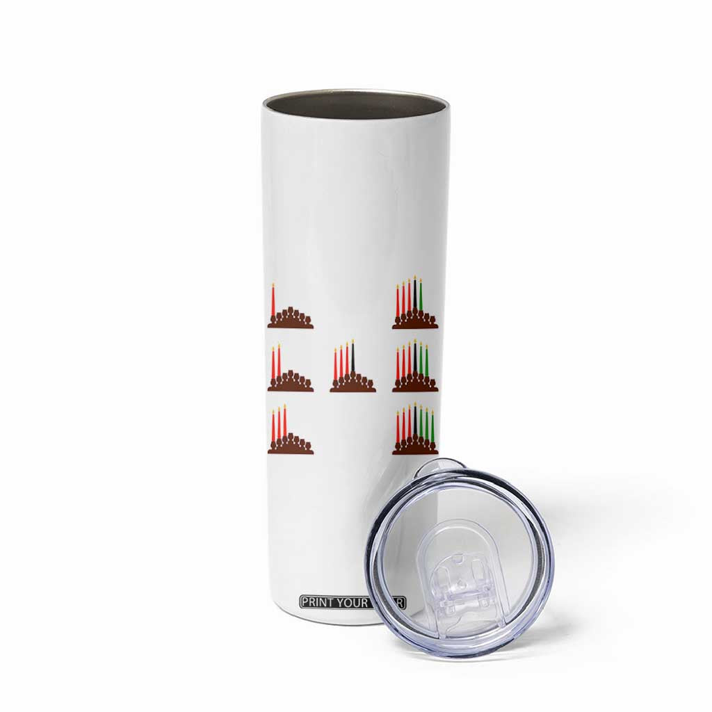 Kwanzaa Kinara Seven Candles African American Holiday Skinny Tumbler TS11 Print Your Wear