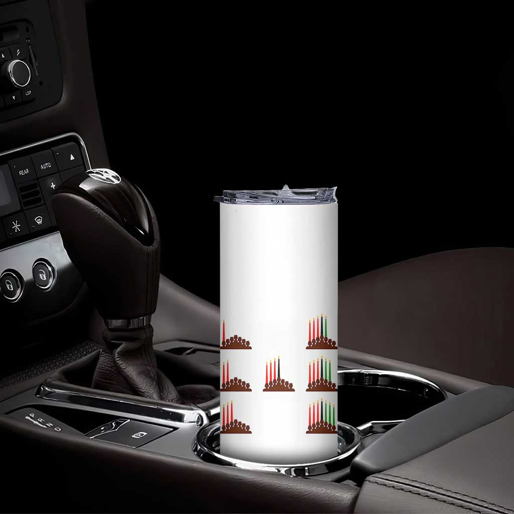 Kwanzaa Kinara Seven Candles African American Holiday Skinny Tumbler TS11 Print Your Wear