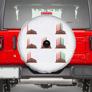 Kwanzaa Kinara Seven Candles African American Holiday Spare Tire Cover TS11 White Print Your Wear