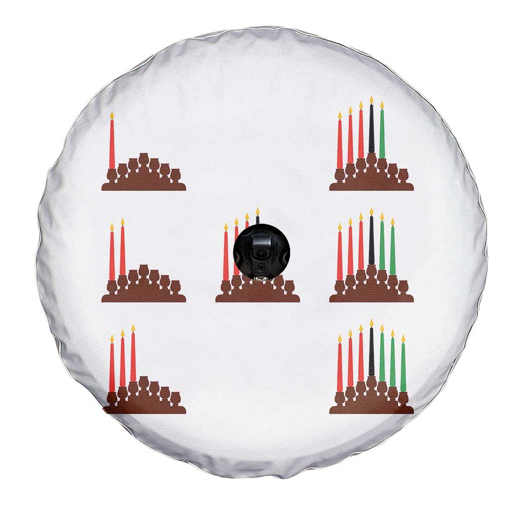 Kwanzaa Kinara Seven Candles African American Holiday Spare Tire Cover TS11 Print Your Wear