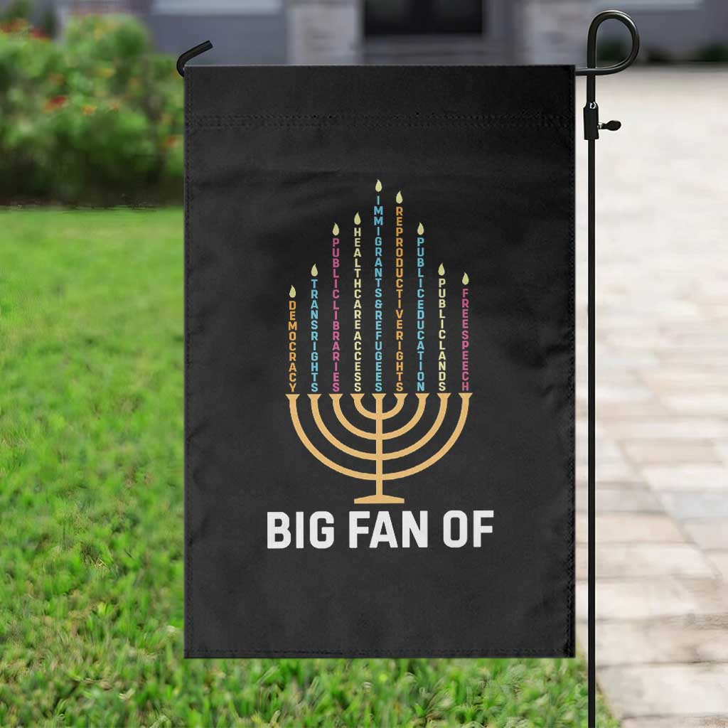 Hanukkah Human Rights Garden Flag Big Fan Of Democracy Immigrants And Refugees TS11 Print Your Wear