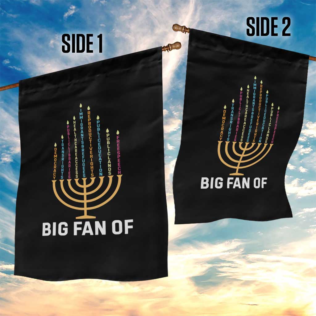 Hanukkah Human Rights Garden Flag Big Fan Of Democracy Immigrants And Refugees TS11 Print Your Wear