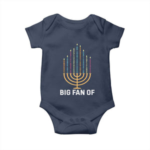 Hanukkah Human Rights Baby Onesie Big Fan Of Democracy Immigrants And Refugees TS11 Navy Print Your Wear