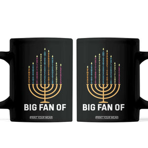 Hanukkah Human Rights Coffee Mug Big Fan Of Democracy Immigrants And Refugees TS11 Black Print Your Wear