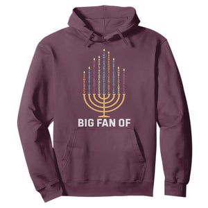 Hanukkah Human Rights Hoodie Big Fan Of Democracy Immigrants And Refugees TS11 Maroon Print Your Wear