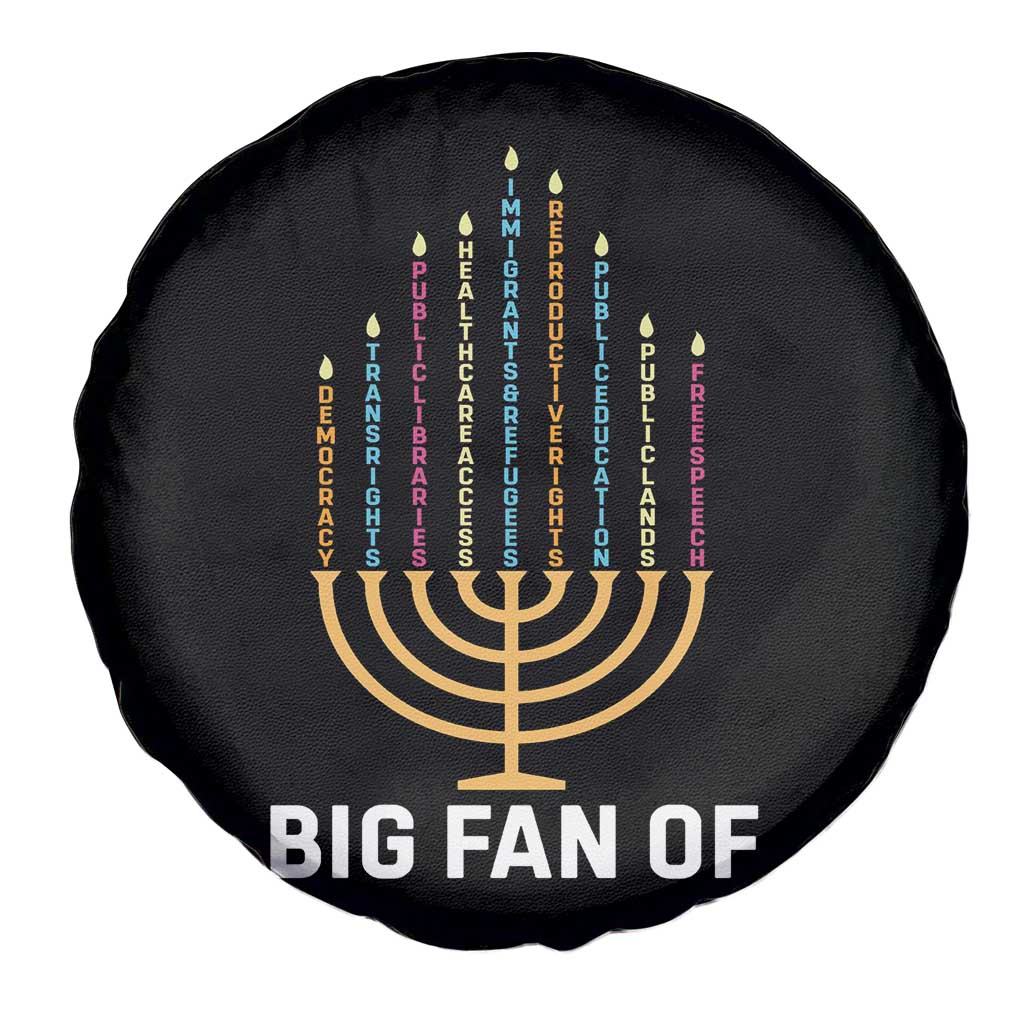 Hanukkah Human Rights Spare Tire Cover Big Fan Of Democracy Immigrants And Refugees TS11 Print Your Wear