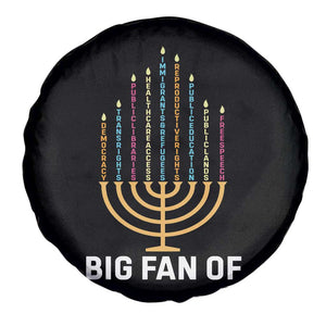 Hanukkah Human Rights Spare Tire Cover Big Fan Of Democracy Immigrants And Refugees TS11 Print Your Wear