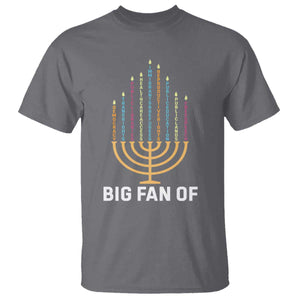 Hanukkah Human Rights T Shirt Big Fan Of Democracy Immigrants And Refugees TS11 Charcoal Print Your Wear