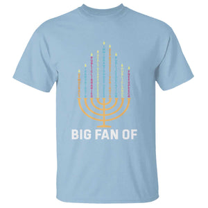 Hanukkah Human Rights T Shirt Big Fan Of Democracy Immigrants And Refugees TS11 Light Blue Print Your Wear
