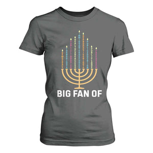 Hanukkah Human Rights T Shirt For Women Big Fan Of Democracy Immigrants And Refugees TS11 Dark Heather Print Your Wear