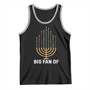 Hanukkah Human Rights Tank Top Big Fan Of Democracy Immigrants And Refugees TS11 Black Athletic Heather Print Your Wear