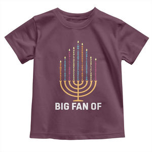 Hanukkah Human Rights Toddler T Shirt Big Fan Of Democracy Immigrants And Refugees TS11 Maroon Print Your Wear