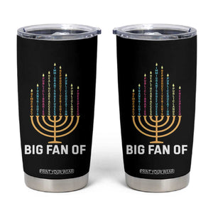 Hanukkah Human Rights Tumbler Cup Big Fan Of Democracy Immigrants And Refugees TS11 Black Print Your Wear