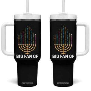 Hanukkah Human Rights Tumbler With Handle Big Fan Of Democracy Immigrants And Refugees TS11 One Size: 40 oz Black Print Your Wear