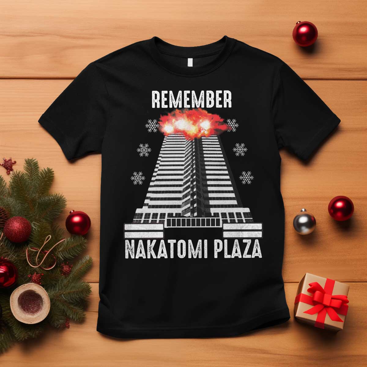 Remember Nakatomi Plaza T Shirt Christmas Party 1988 Movie TS11 Black Print Your Wear