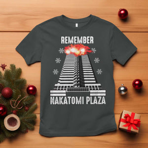 Remember Nakatomi Plaza T Shirt Christmas Party 1988 Movie TS11 Dark Heather Print Your Wear
