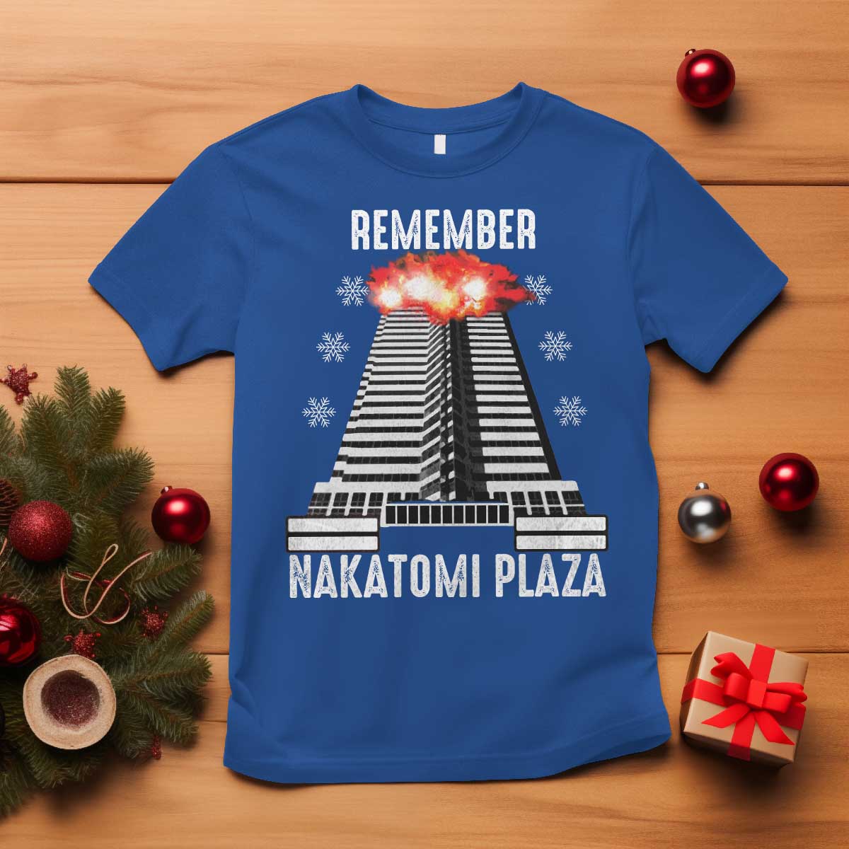 Remember Nakatomi Plaza T Shirt Christmas Party 1988 Movie TS11 Royal Blue Print Your Wear