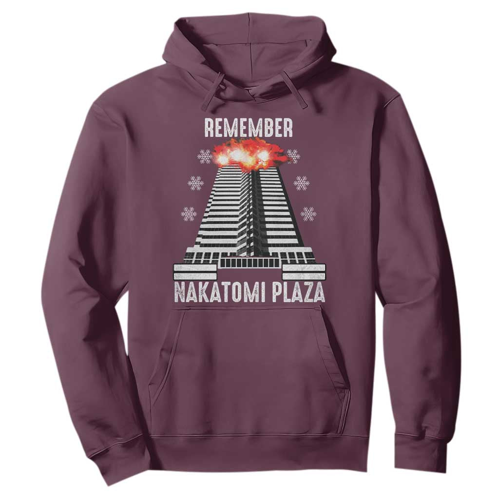 Remember Nakatomi Plaza Hoodie Christmas Party 1988 Movie TS11 Maroon Print Your Wear
