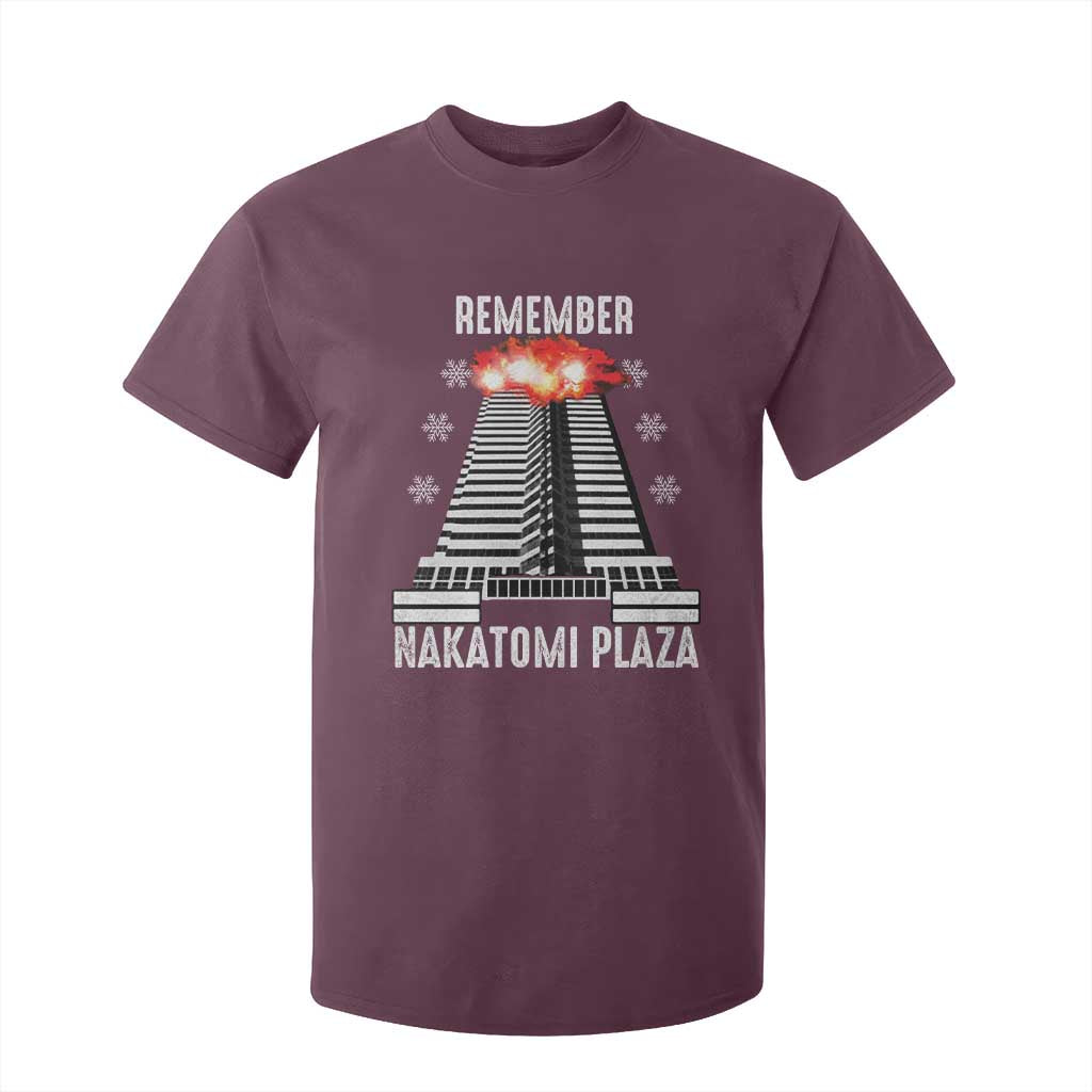 Remember Nakatomi Plaza T Shirt For Kid Christmas Party 1988 Movie TS11 Maroon Print Your Wear