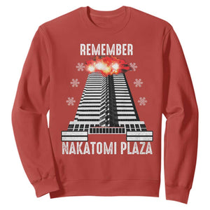 Remember Nakatomi Plaza Sweatshirt Christmas Party 1988 Movie TS11 Red Print Your Wear