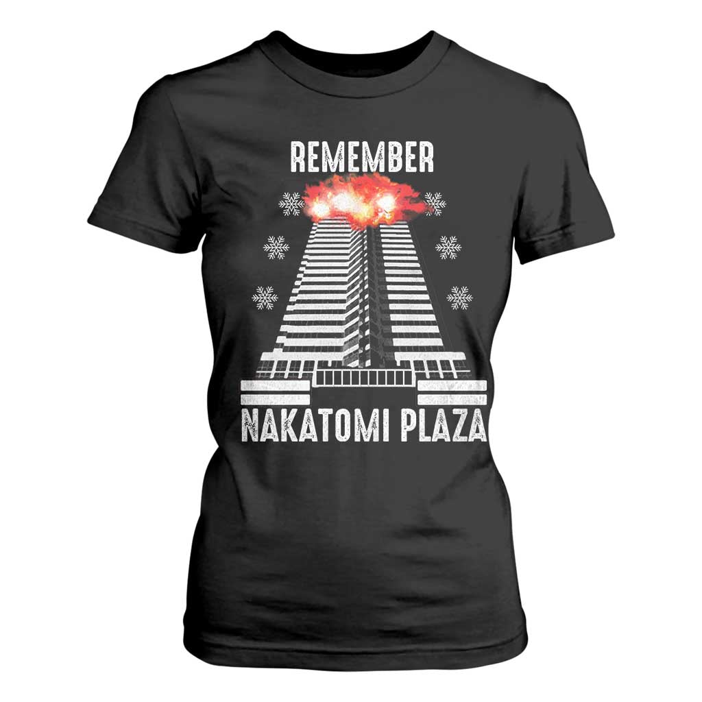 Remember Nakatomi Plaza T Shirt For Women Christmas Party 1988 Movie TS11 Black Print Your Wear
