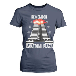 Remember Nakatomi Plaza T Shirt For Women Christmas Party 1988 Movie TS11 Navy Print Your Wear