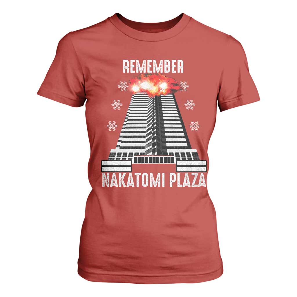 Remember Nakatomi Plaza T Shirt For Women Christmas Party 1988 Movie TS11 Red Print Your Wear